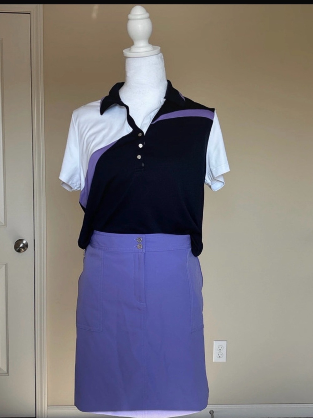 Izod Lavender Mini Skirt